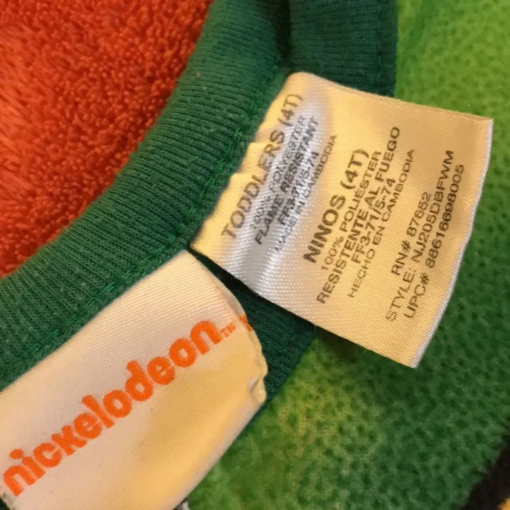 10/$50 NICKELODEON NINJA SIZE 4T